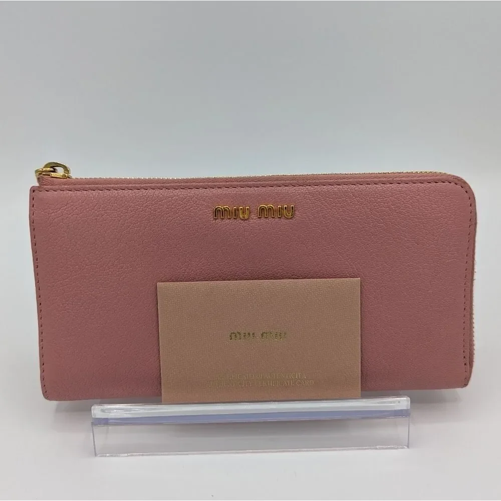 Miu Miu Pink Zip Wallet - Picture 12 of 15